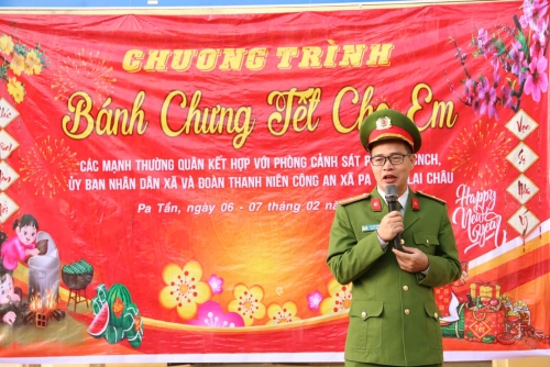 Chương trình “BÁNH CHƯNG TẾT CHO EM” tổ chức tại bản Nậm Ô, xã Pa Tần