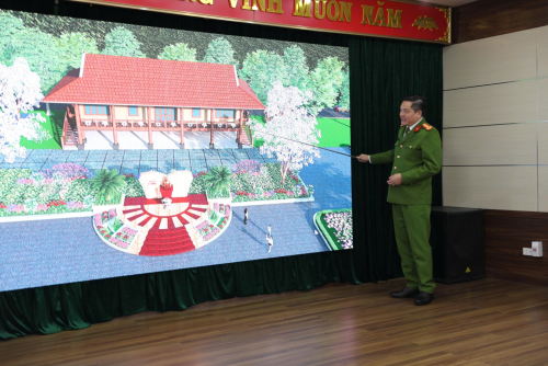 Đại tá Phạm Hải Đăng - Phó Giám đốc Công an tỉnh chủ trì Hội nghị