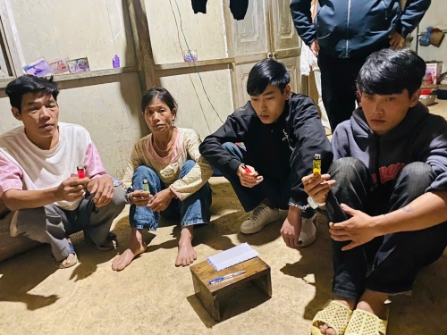 Các đối tượng trong điểm Tổ chức sử dụng trái phép chất ma túy.