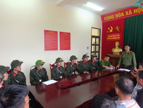 Công an xã Mường Than gặp mặt tân binh thực hiện nghĩa vụ Công an nhân dân năm 2026.