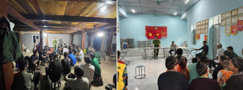 Buổi tuyên truyền thu hút đông đảo quần chúng nhân dân tham gia