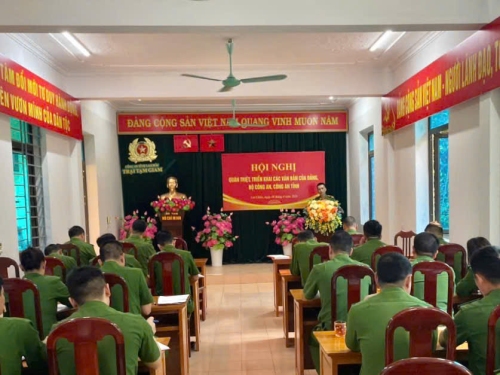 Quang cảnh Hội nghị quán triệt, tuyên truyền