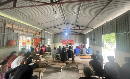 Quang cảnh buổi tuyên truyền