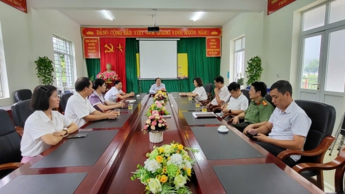 Các đơn vị chức năng Công an tỉnh, Sở Giáo dục và Đào tạo phối hợp tham mưu Lãnh đạo UBND tỉnh kiểm tra công tác chuẩn bị thi tốt nghiệp THPT năm 2025