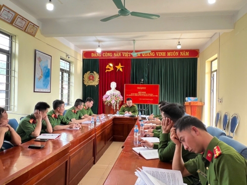Chi bộ Công an xã Dào San quán triệt, triển khai các nghị quyết, kế hoạch của Đảng ủy Công an Trung ương và Đảng ủy Công an tỉnh