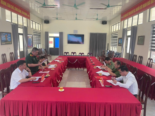 Công an, Quân sự xã Mù Cả tổ chức hội nghị ký kết quy chế phối hợp công tác đảm bảo giữ gìn ANQG- TTATXH trên địa bàn