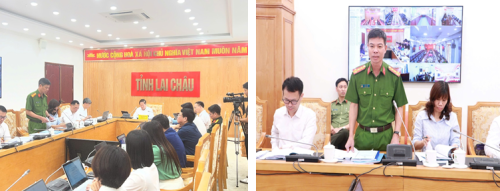 Đồng chí Đại tá Lê Anh Hưng - Phó Giám đốc Công an tỉnh họp Ban Chỉ đạo thi tốt nghiệp Trung học phổ thông năm 2026 tỉnh Lai Châu