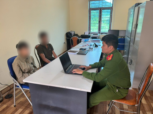 Công an xã Mường Kim kịp thời ngăn chặn nhóm thanh, thiếu niên mang hung khí đi giải quyết mâu thuẫn.