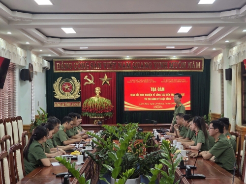 Thắt chặt tình đoàn kết, nâng cao chất lượng công tác kiểm tra, giám sát và thi hành kỷ luật đảng trong Công an nhân dân.