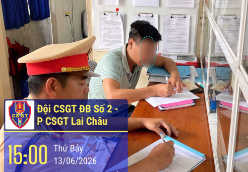 Lái xe N.V.C tại Cơ quan Công an