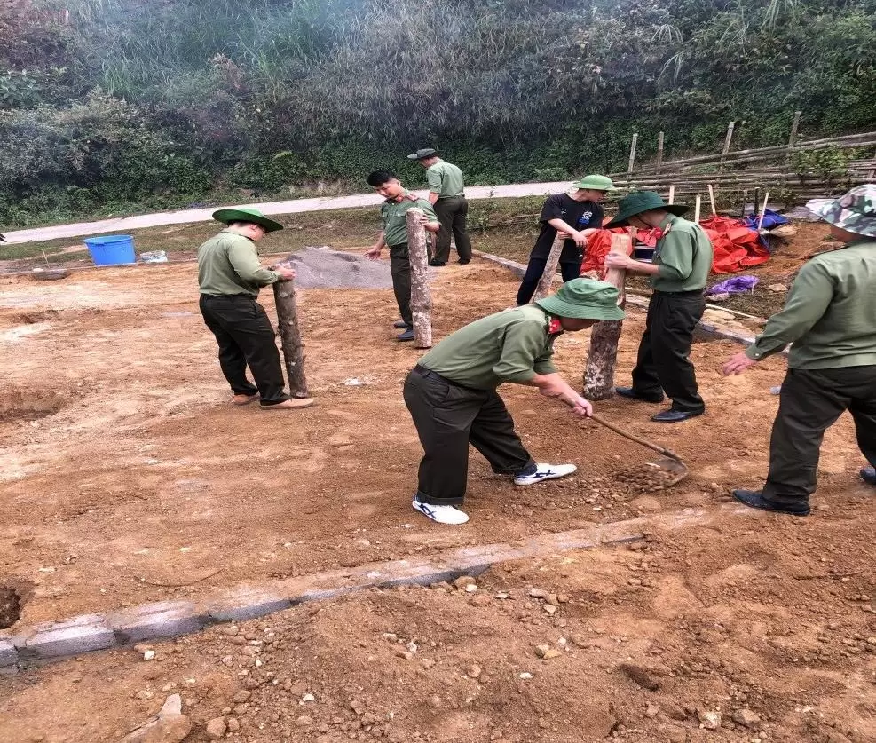 Phòng An ninh điều tra: Quyết tâm hoàn thành tốt cao điểm 45 ngày, đêm Xây dựng nhà ở cho người dân huyện Phong Thổ