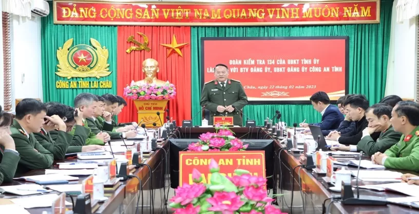 Thực hiện KT,GS và thi hành kỷ luật đối với BTV Đảng ủy, UBKT Đảng ủy Công an tỉnh; kiểm tra tài chính đảng đối với BTV Đảng ủy CAT