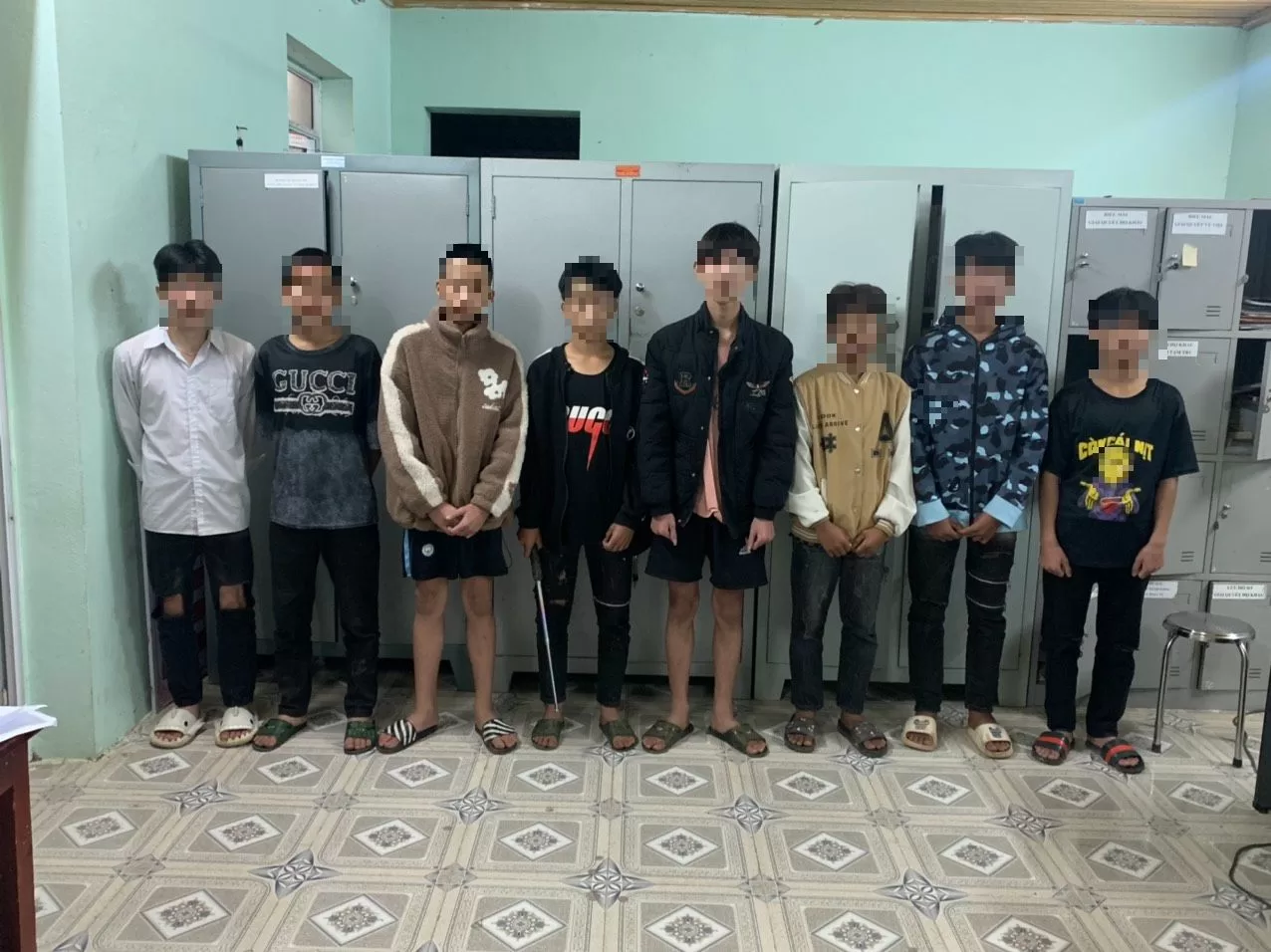 Công an huyện Tam Đường ngăn chặn 16 đối tượng mang hung khí đi gây rối.