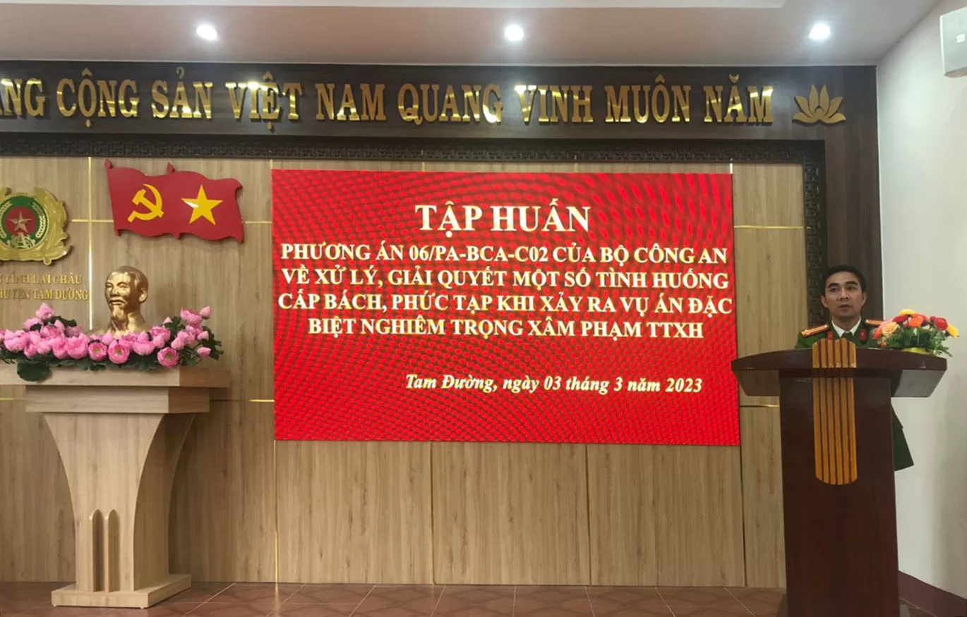 Công an tỉnh tổ chức tập huấn triển khai phương án 06 của Bộ Công an