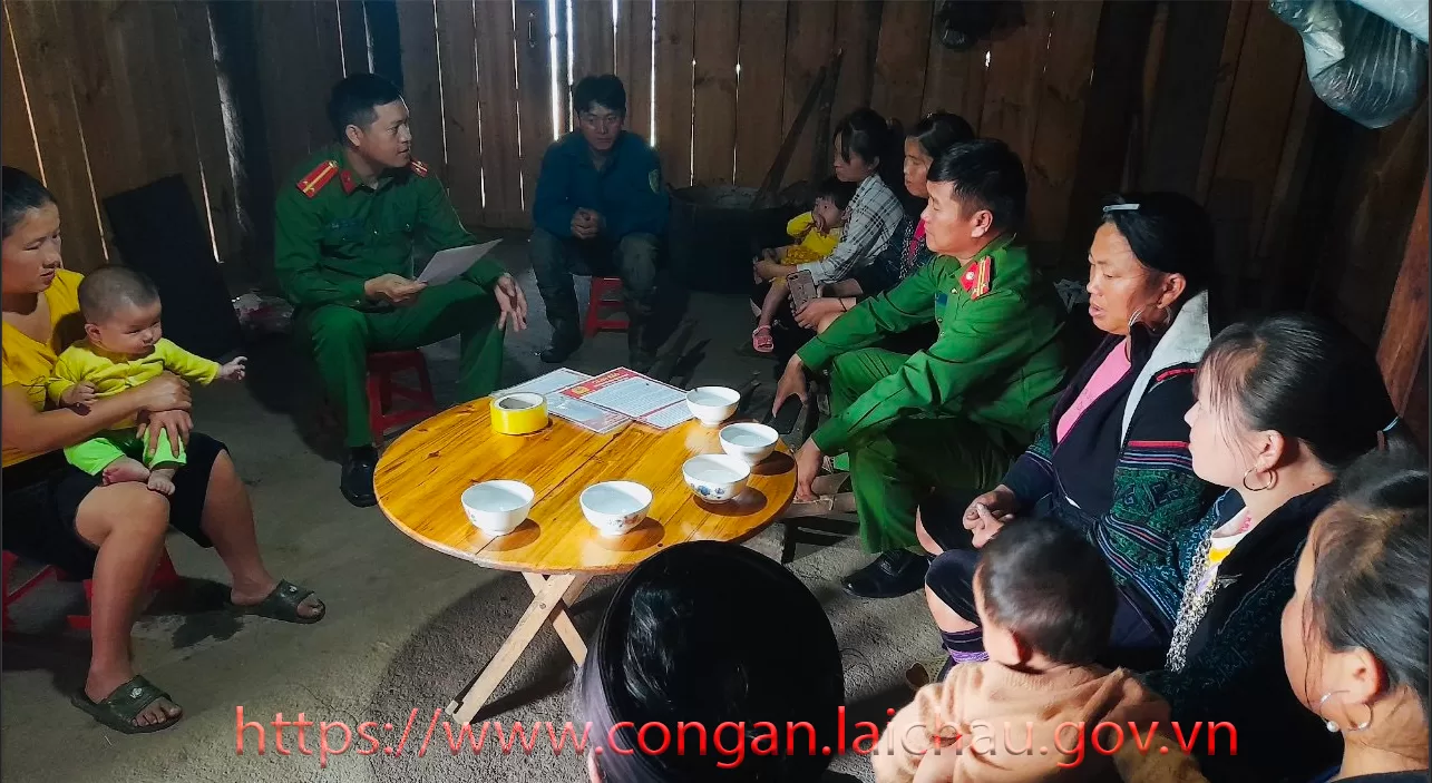 Công an xã Sơn Bình bám cơ sở, vì bình yên hạnh phúc của Nhân dân