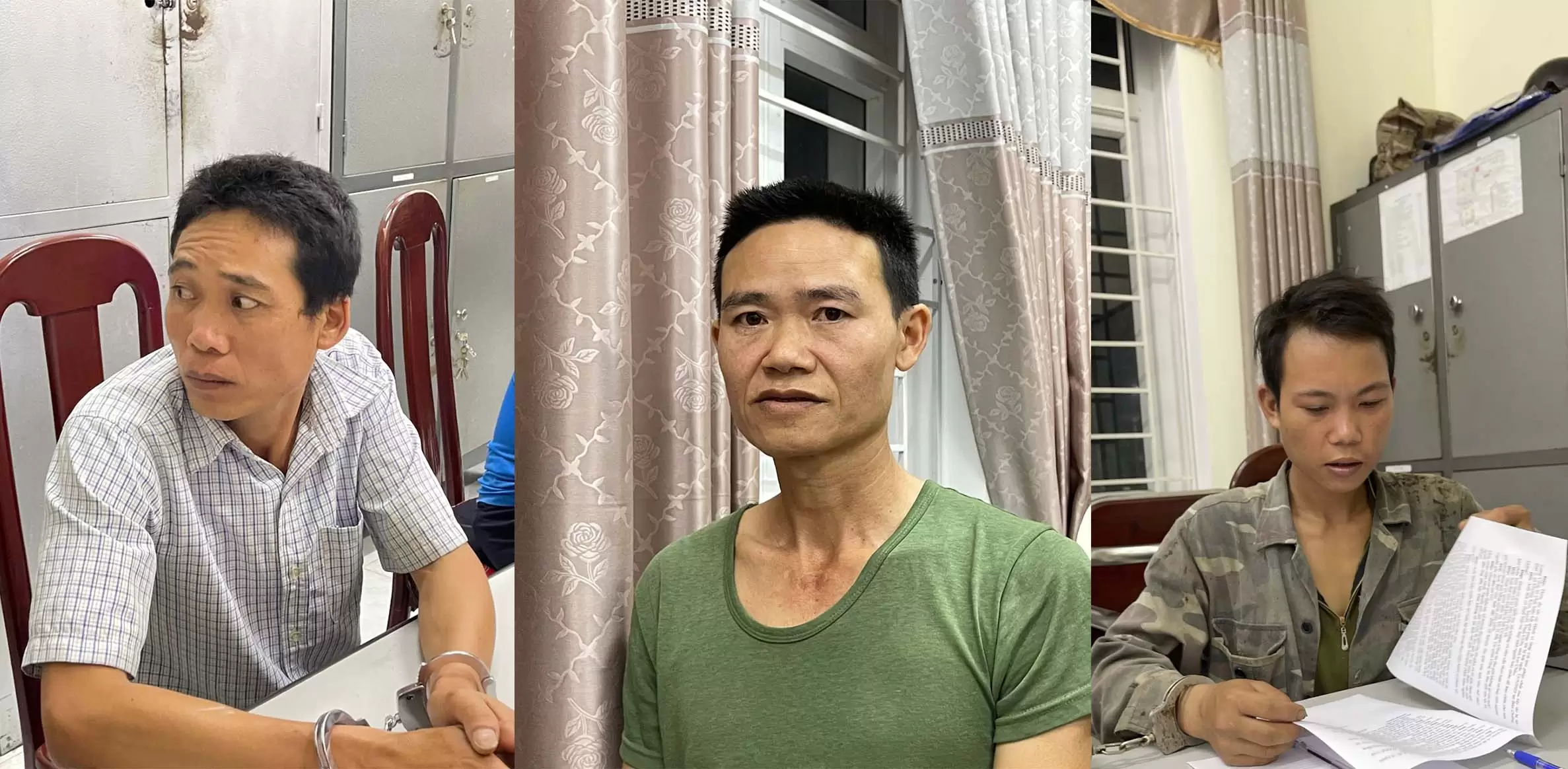 03 đối tượng tại Cơ quan cảnh sát điều tra