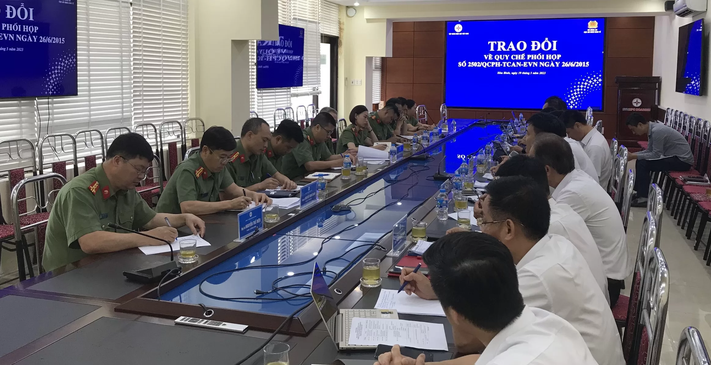 Hội nghị trao đổi về quy chế phối hợp bảo vệ an ninh, an toàn các nhà máy thủy điện