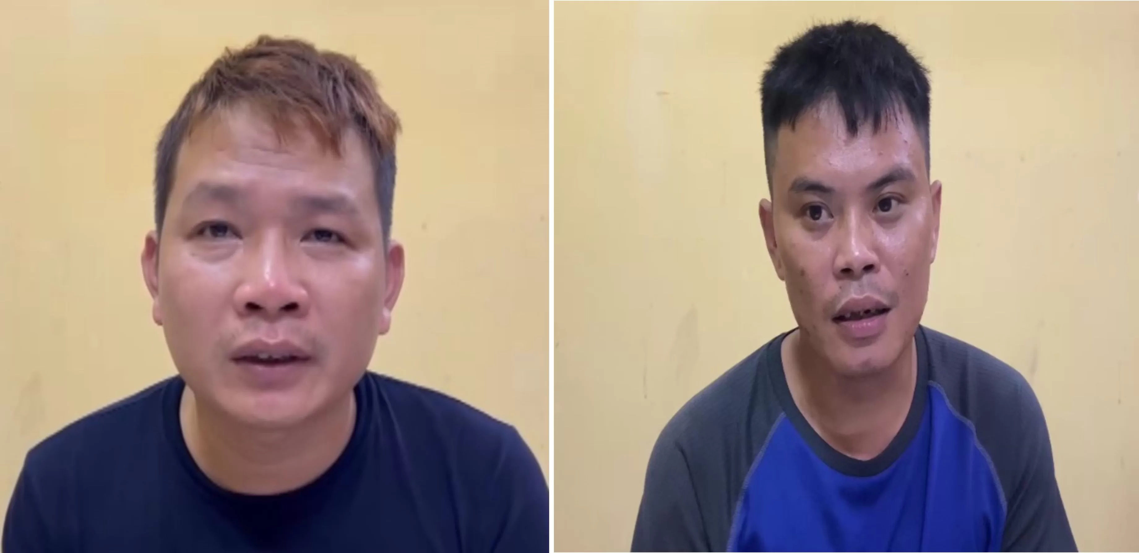 Hai đối tượng Đinh Tiến Mạnh và Nguyễn Việt Thắng