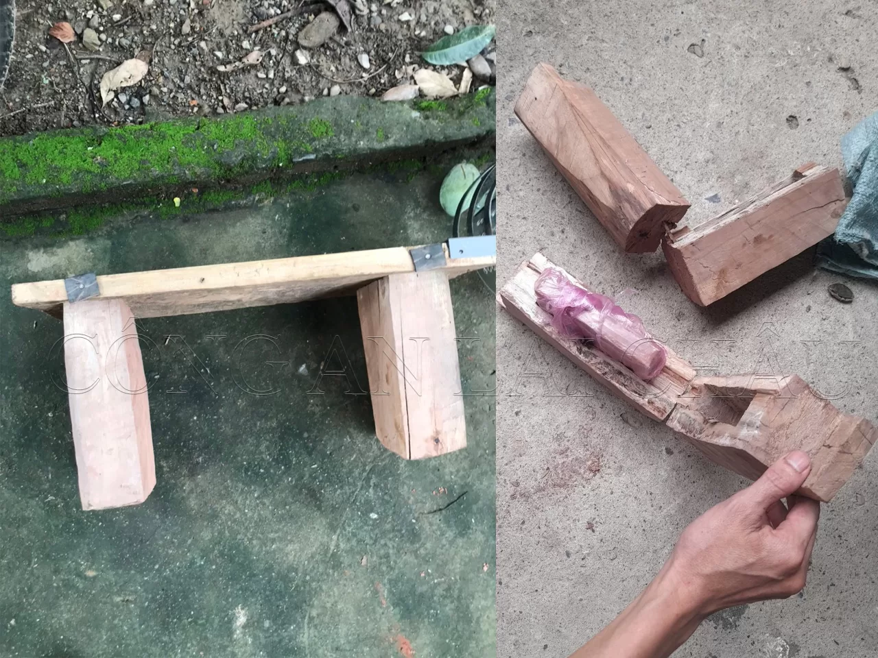 Phá chuyên án 623C bắt đối tượng chở chiếc máy nghiền sắn "đặc biệt” cất giấu 2 bánh Heroin