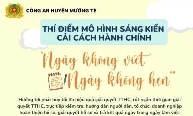 Triển khai thí điểm mô hình sáng kiến cải cách hành chính “Ngày không viết” và “Ngày không hẹn”