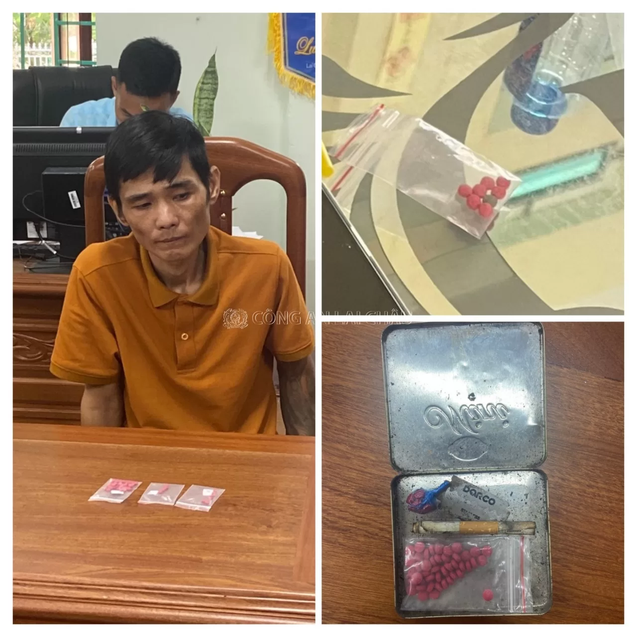 Đối tượng Linh cùng tang vật