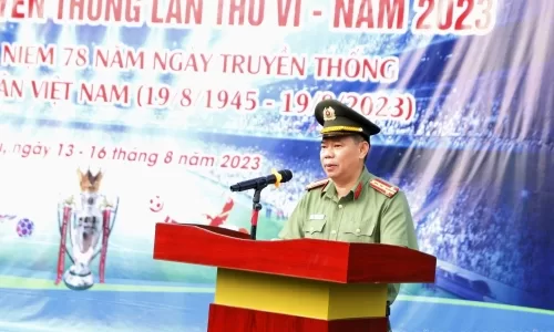 14 đội bóng tham gia tranh cúp bóng đá truyền thống Công an tỉnh lần thứ VI