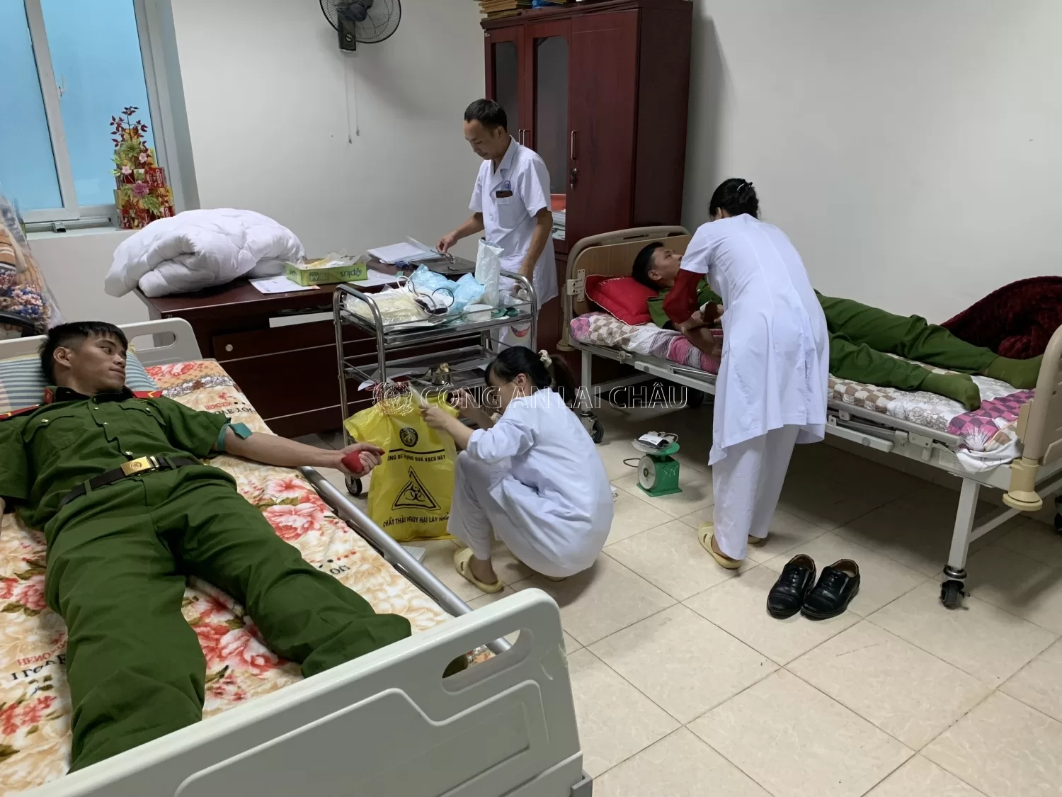 Cán bộ, chiến sỹ Trại tạm giam Công an tỉnh kịp thời hiến máu cứu người
