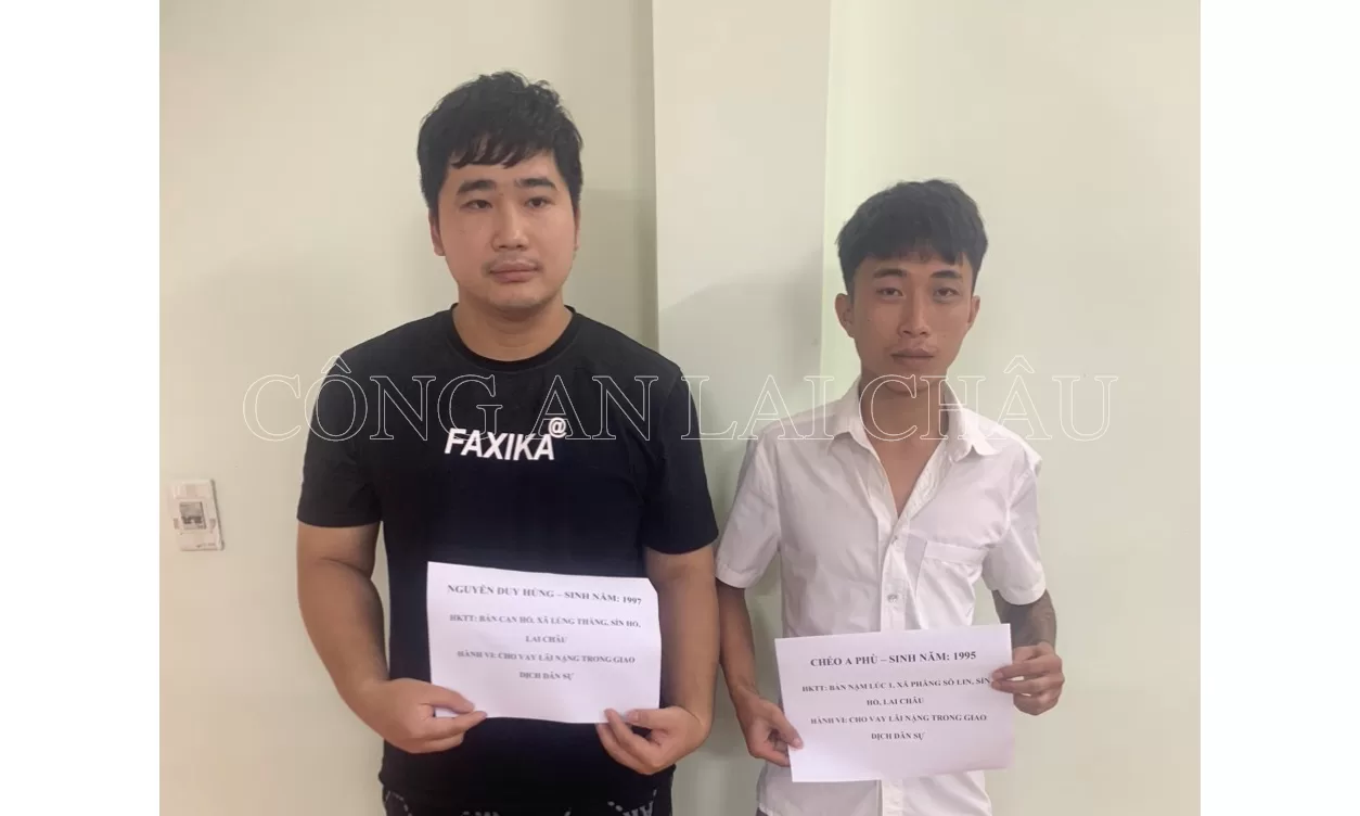 Bắt 2 đối tượng cho vay lãi cao hơn 26 lần lãi suất quy định