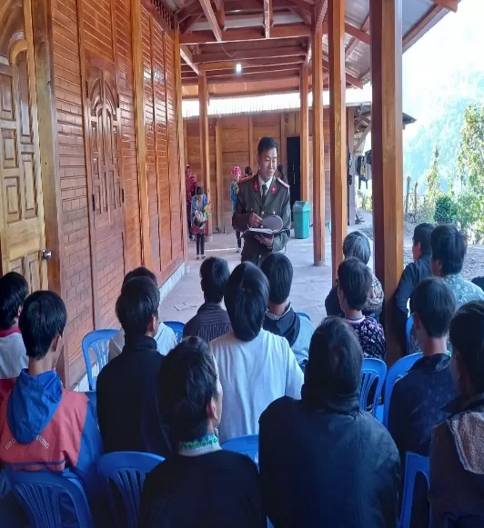 CBCS Phòng An ninh nội địa tuyên truyền, vận động quần chúng nhân dân