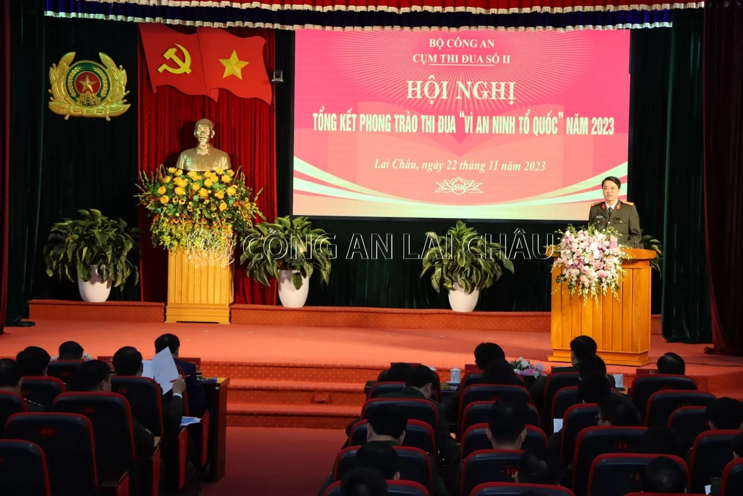 Đại tá Nguyễn Viết Giang Giám đốc Công an tỉnh Lai Châu, Đơn vị Cụm trưởng chủ trì tại Hội nghị