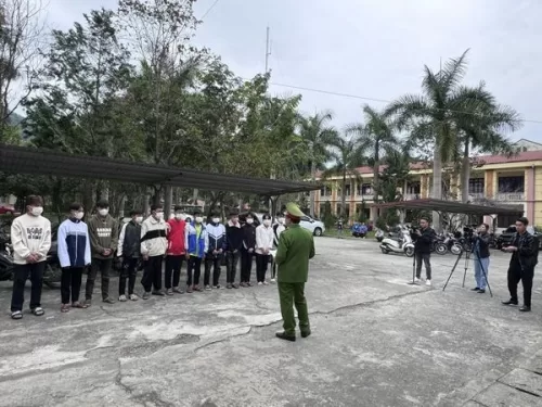 Công an thành phố Lai CHâu khởi tố 07 bị can về hành vi gây rổi trật tự công cộng