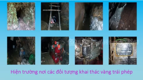 Sìn Hồ: Phát hiện, tạm giữ 01 tấn quặng vàng bị khai thác trái phép cùng nhiều máy móc