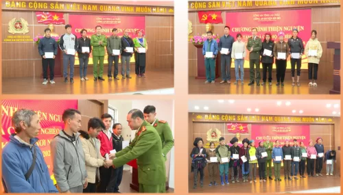 Công an huyện Sìn Hồ trao 500 suất quà cho người nghèo, hộ gia đình có hoàn cảnh khó khăn