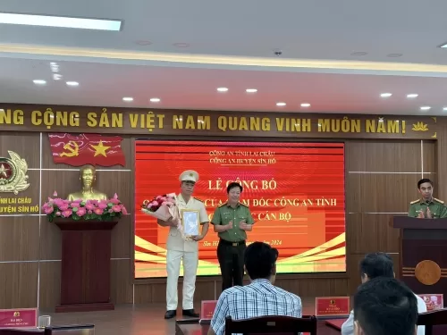 Sìn Hồ có tân Phó Trưởng Công an huyện