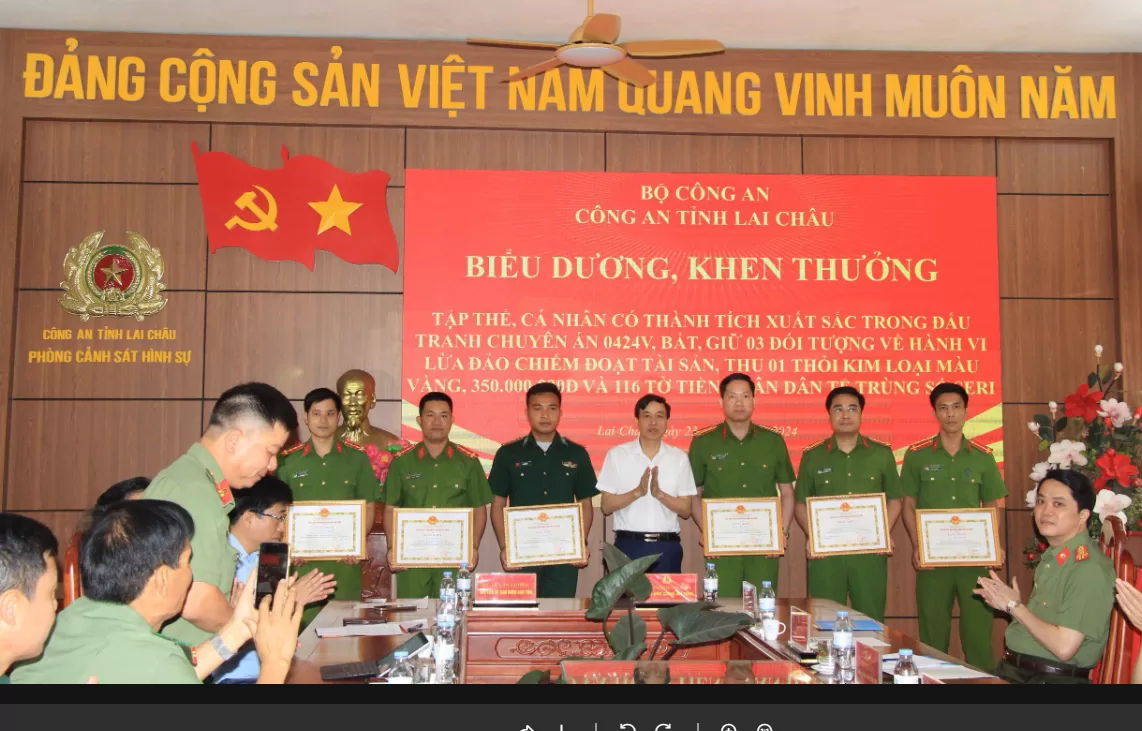 Biểu dương, khen thưởng Ban chuyên án bắt giữ nhóm đối tượng lừa bán 1 kg vàng giả