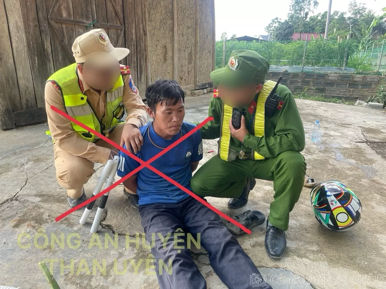 Đối tượng Vừ A Trừ bị lực lượng CSGTT bắt giữ