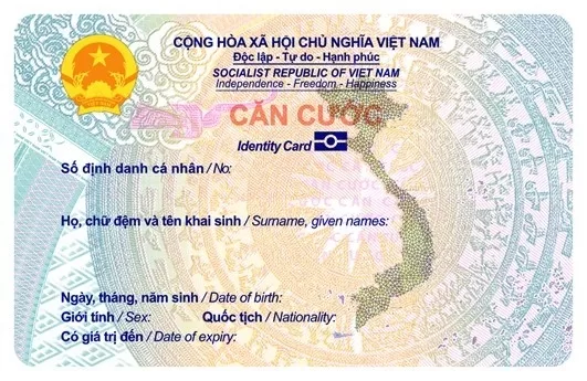 Mẫu thẻ căn cước mới