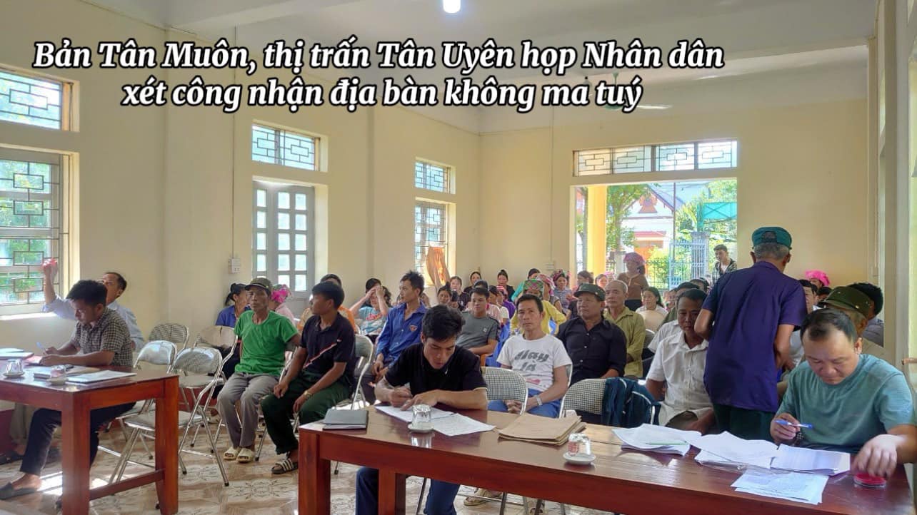 Công nhận 1 xã, 49 bản, 3 khu phố, 17 tổ dân phố là địa bàn không ma túy