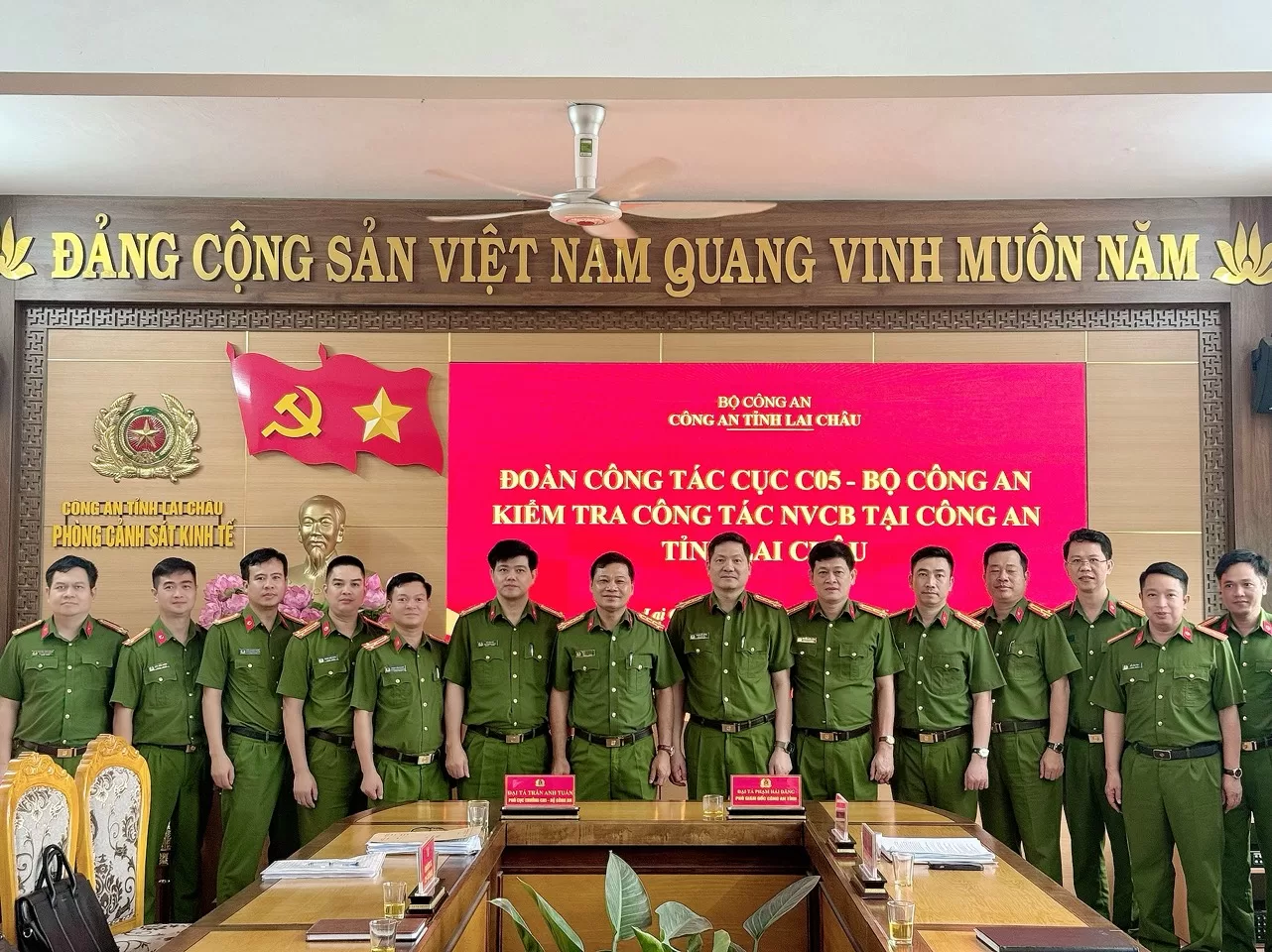 Cục Cảnh sát môi trường, Bộ Công an làm việc tại Công an Lai Châu