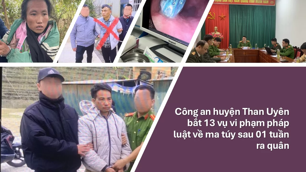 Công an huyện Than Uyên bắt 13 vụ vi phạm pháp luật về ma túy sau 10 ngày ra quân