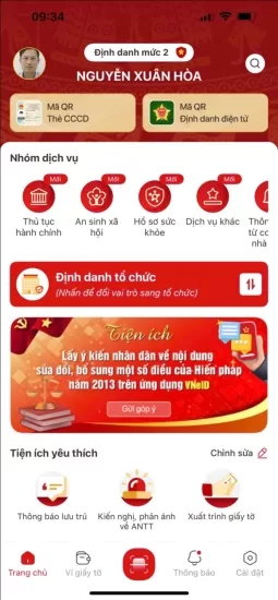 Hướng dẫn tiện ích lấy ý kiến người dân về nội dung sửa đổi hiến pháp năm 2013 trên ứng dụng vneid