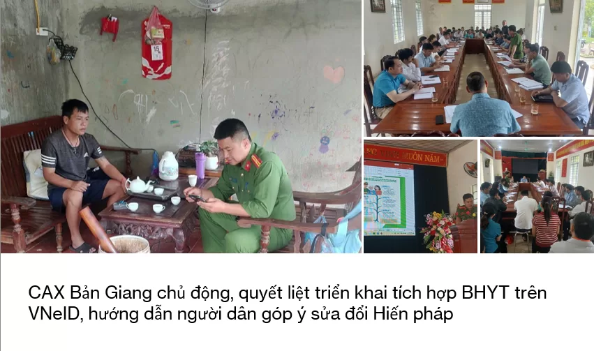 Bản Giang chủ động, quyết liệt triển khai tích hợp BHYT trên VNeID và lấy ý kiến sửa đổi Hiến pháp