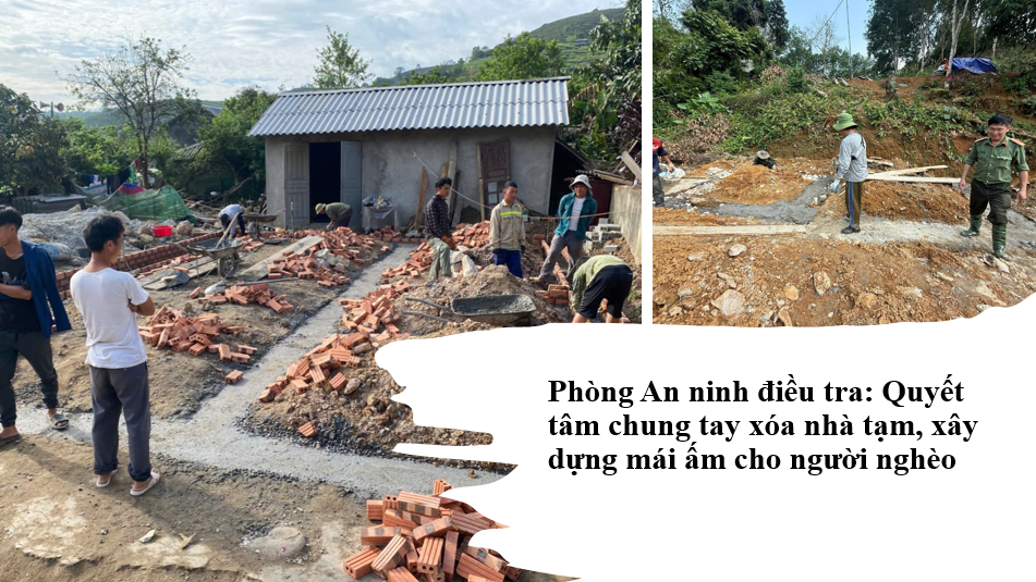 Phòng An ninh điều tra: Quyết tâm chung tay xóa nhà tạm, xây dựng mái ấm cho người nghèo