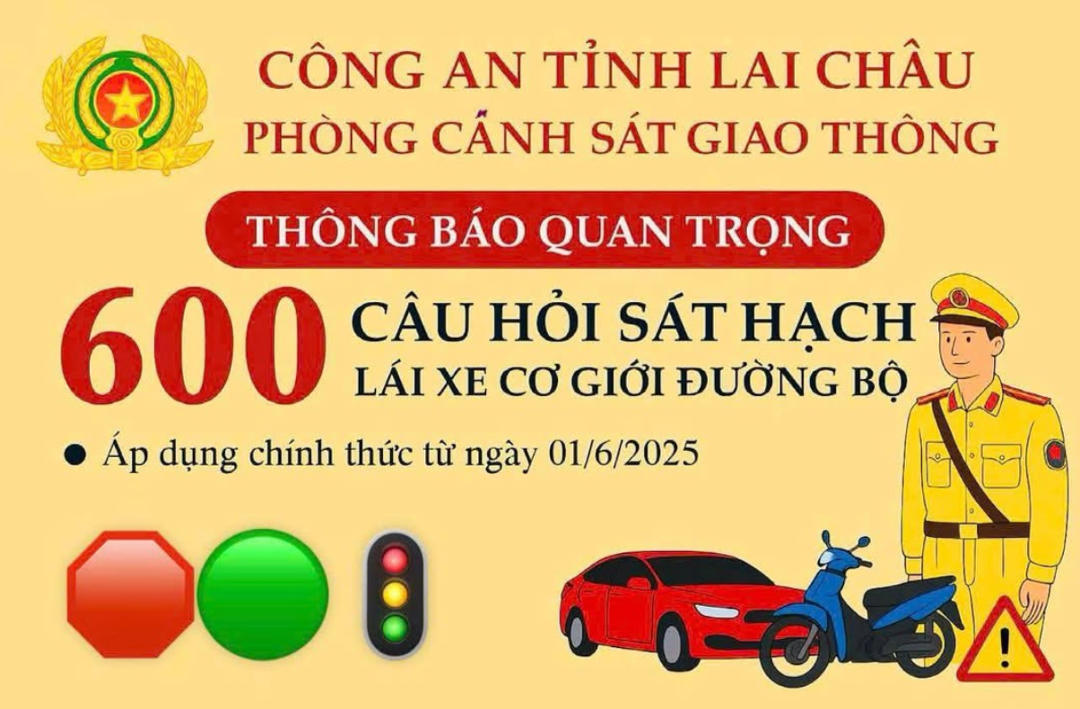 Thông báo: Quy định mới về sát hạch cấp GPLX