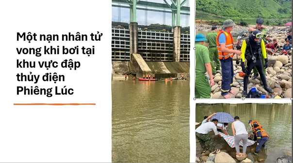 Một thanh niên tử vong khi bơi tại khu vực đập thủy điện Phiêng Lúc