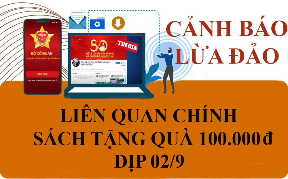 CẢNH BÁO LỪA ĐẢO LIÊN QUAN CHÍNH SÁCH TẶNG QUÀ 100.000 ĐỒNG DỊP 2/9