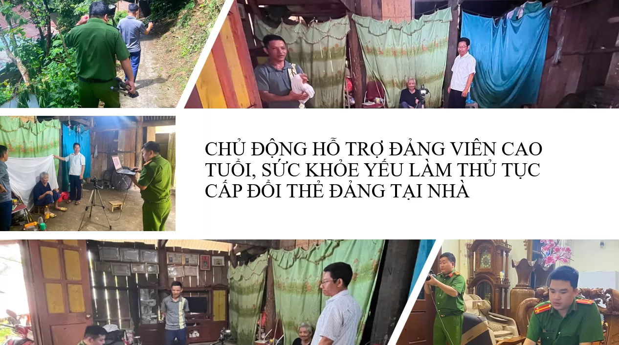Chủ động hỗ trợ đảng viên cao tuổi, sức khỏe yếu làm thủ tục cấp đổi thẻ đảng tại nhà