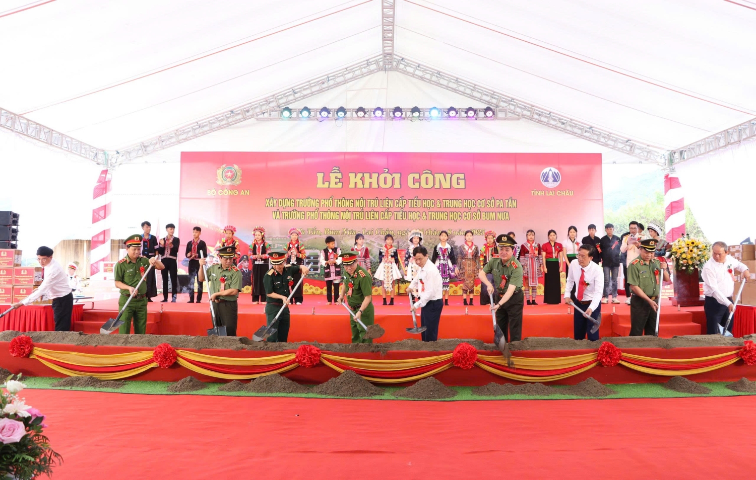 Lễ khởi công xây dựng Trường Phổ thông nội trú liên cấp TH&THCS Pa Tần, Bum Nưa