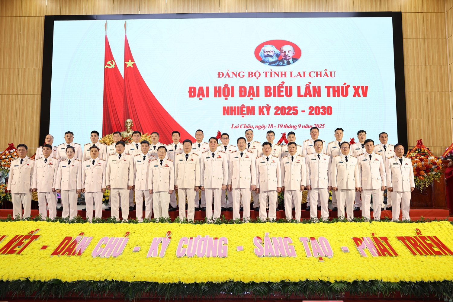 Đoàn Đại biểu Đảng bộ Công an tỉnh dự Đại hội Đảng bộ tỉnh Lai Châu khóa XV, nhiệm kỳ 2025 – 2030