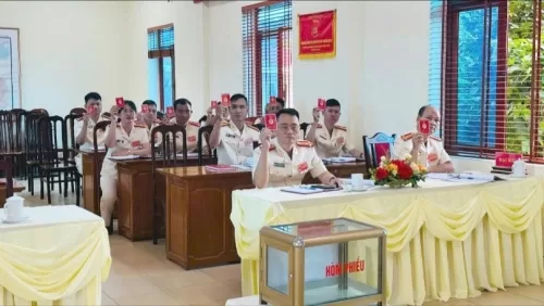 Chi bộ Văn phòng Cơ quan CSĐT Công an tỉnh Lai Châu: Vững vàng, bản lĩnh, tận tụy phục vụ, góp phần vào sự phát triển bền vững của tỉnh nhà